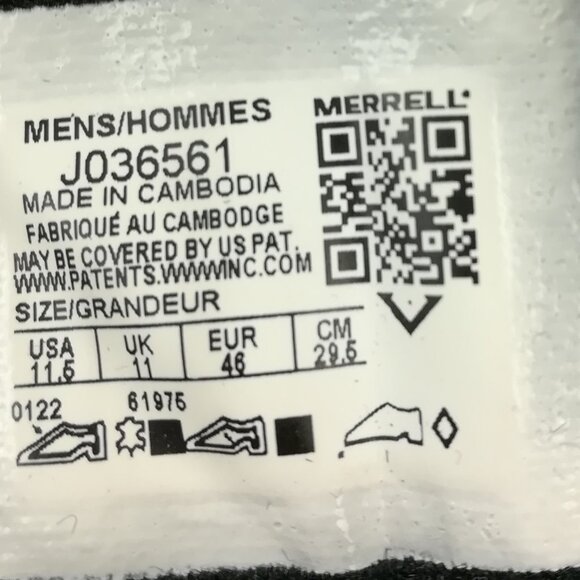 Merrell Moab 3 Mens Size 11.5 Black Hiking Boots Mountaineering Vibram Gorpcore - Picture 6 of 7